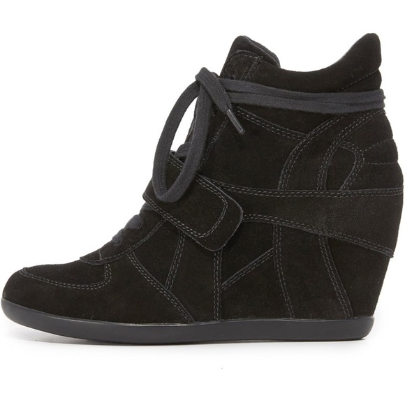 SAVE $150 - NEW RARE ASH BOWIE WEDGE HEEL SUEDE SNEAKERS - SIZE 37 - Picture 2 of 4